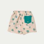 Shorts Hering Estampado Masculino - Creme