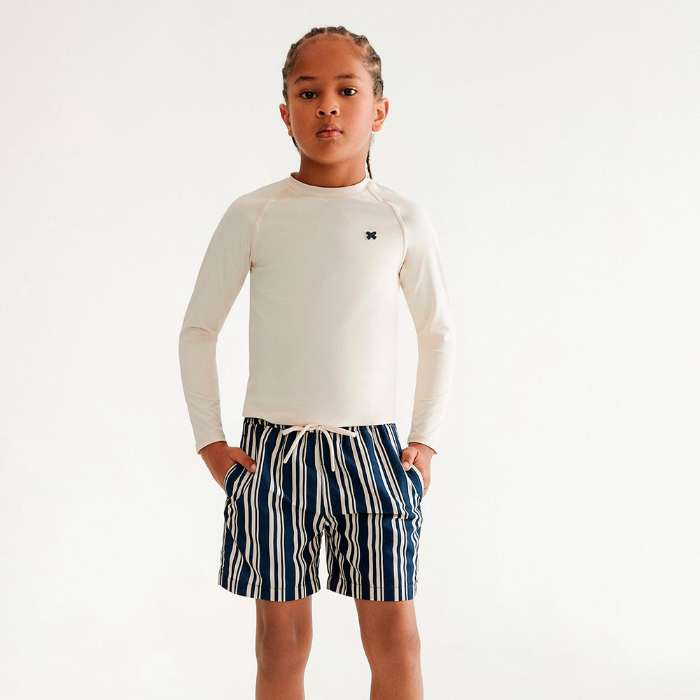 Shorts Hering Infantil Estampado Masculino - Azul Marinho