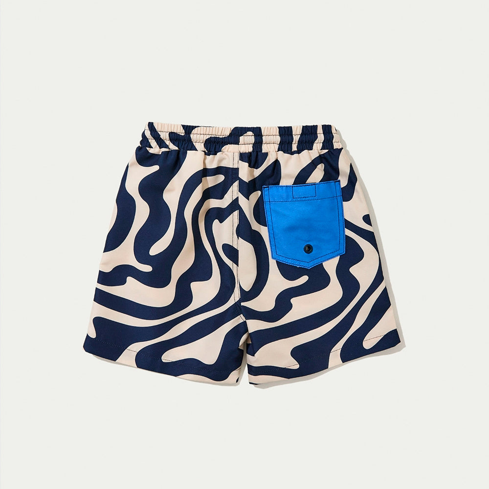 Shorts Hering Estampado Masculino - Azul
