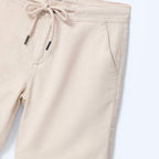 Bermuda Básica Hering Com Linho Masculina - Bege