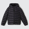 Jaqueta Puffer Preta Hering Infantil - Unissex