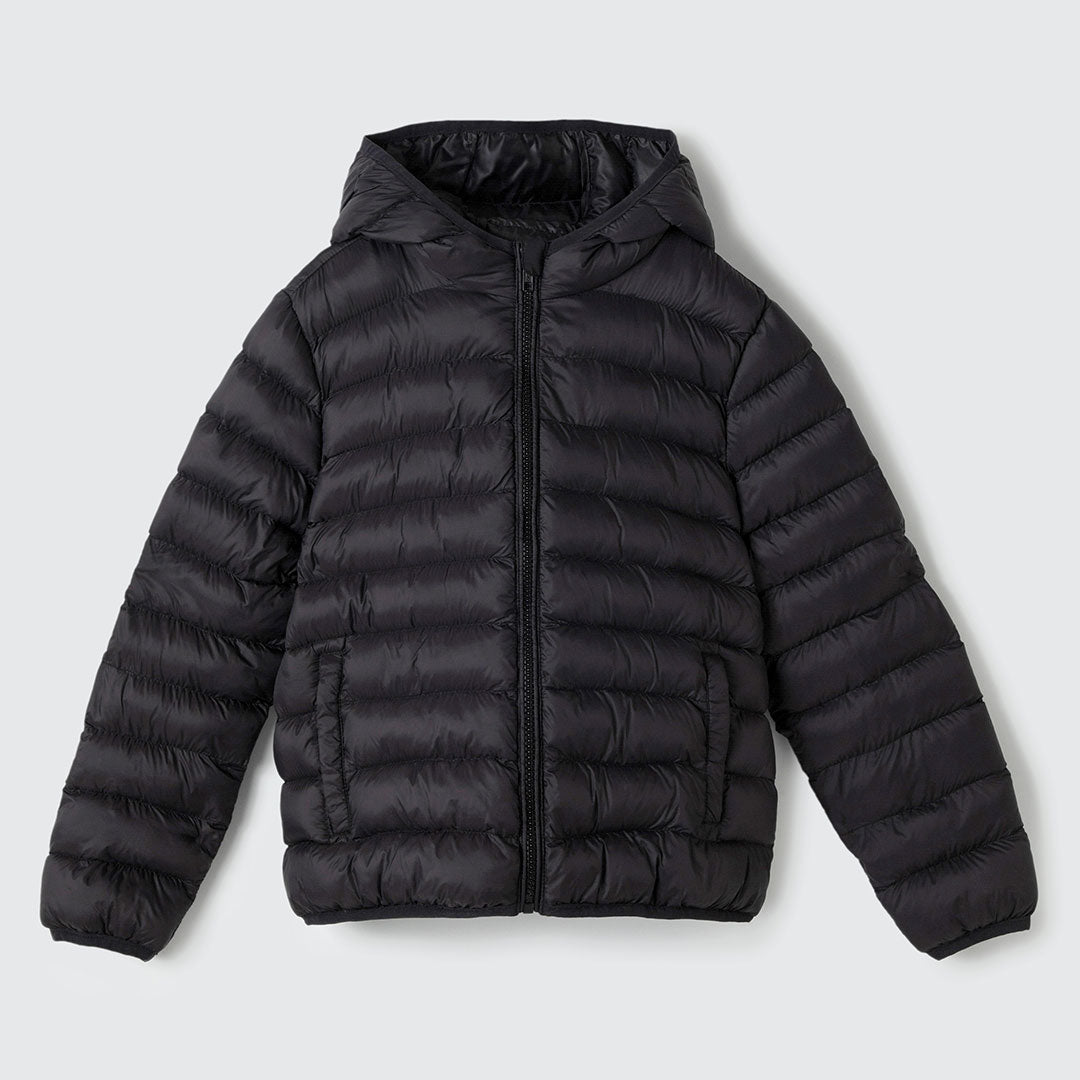 Jaqueta Puffer Preta Hering - Unissex