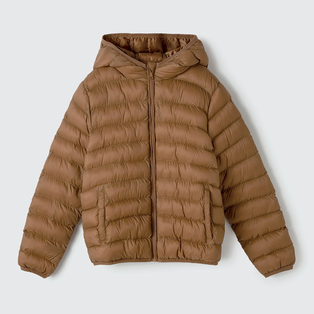 Jaqueta Puffer Caramelo Hering - Unissex