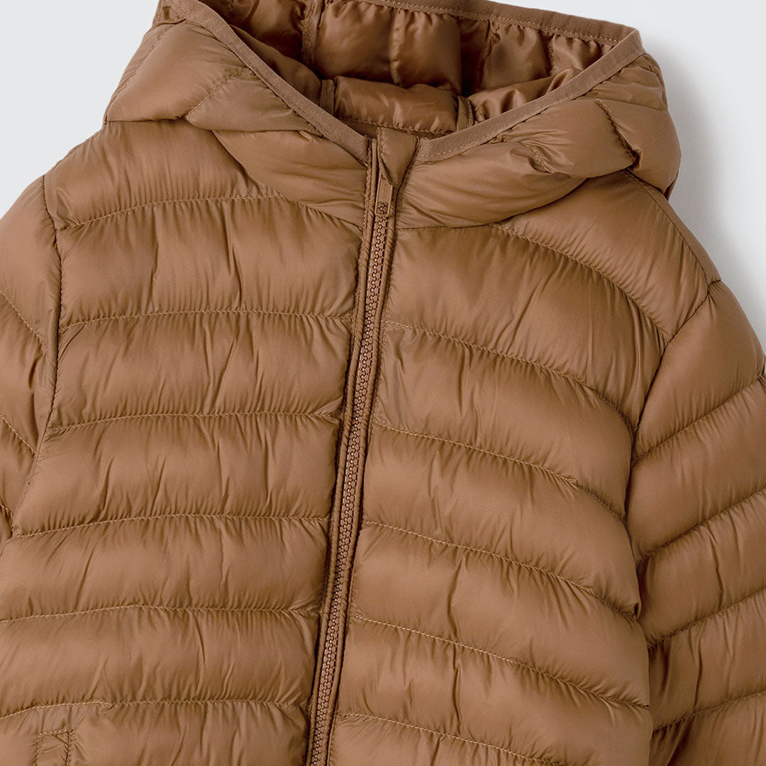 Jaqueta Puffer Caramelo Hering - Unissex