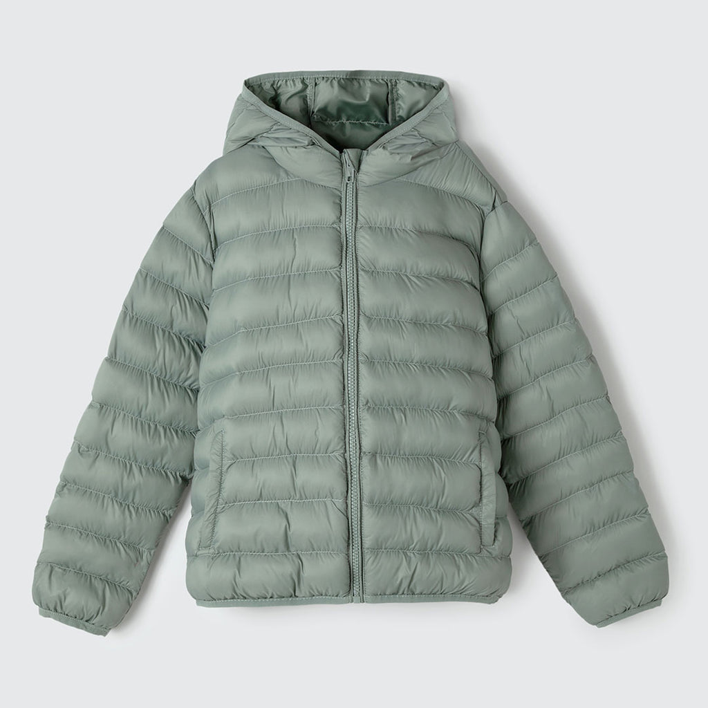 Jaqueta Puffer Verde Hering Infantil - Unissex