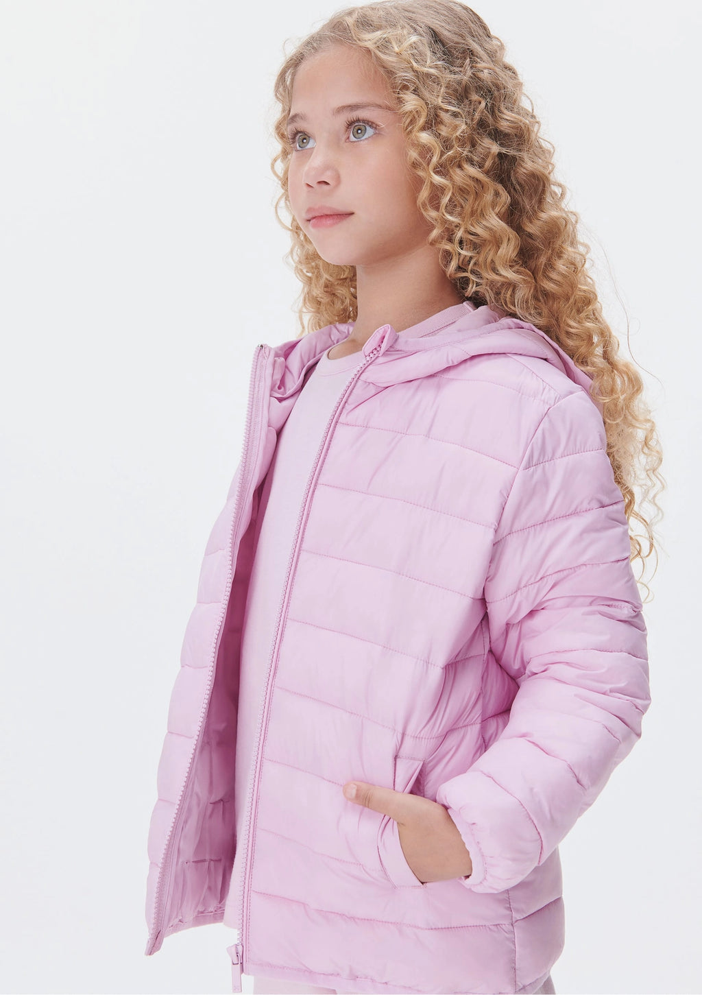 Jaqueta Puffer Rosa Hering Infantil – Feminina