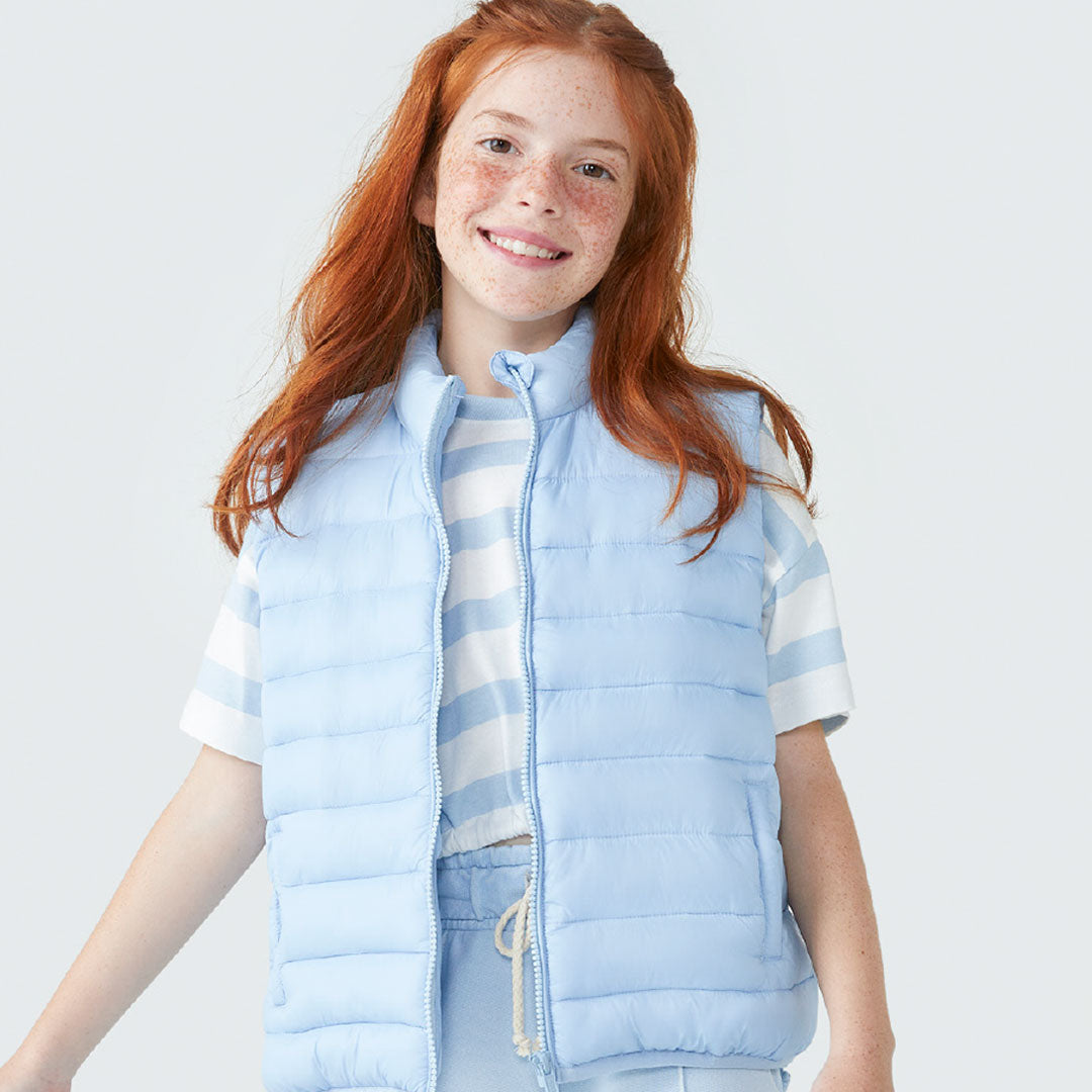 Colete Puffer Hering Azul - Unissex