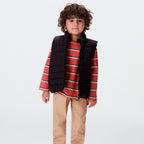 Colete Puffer Hering Kids Com Bolsos Unissex - Preto