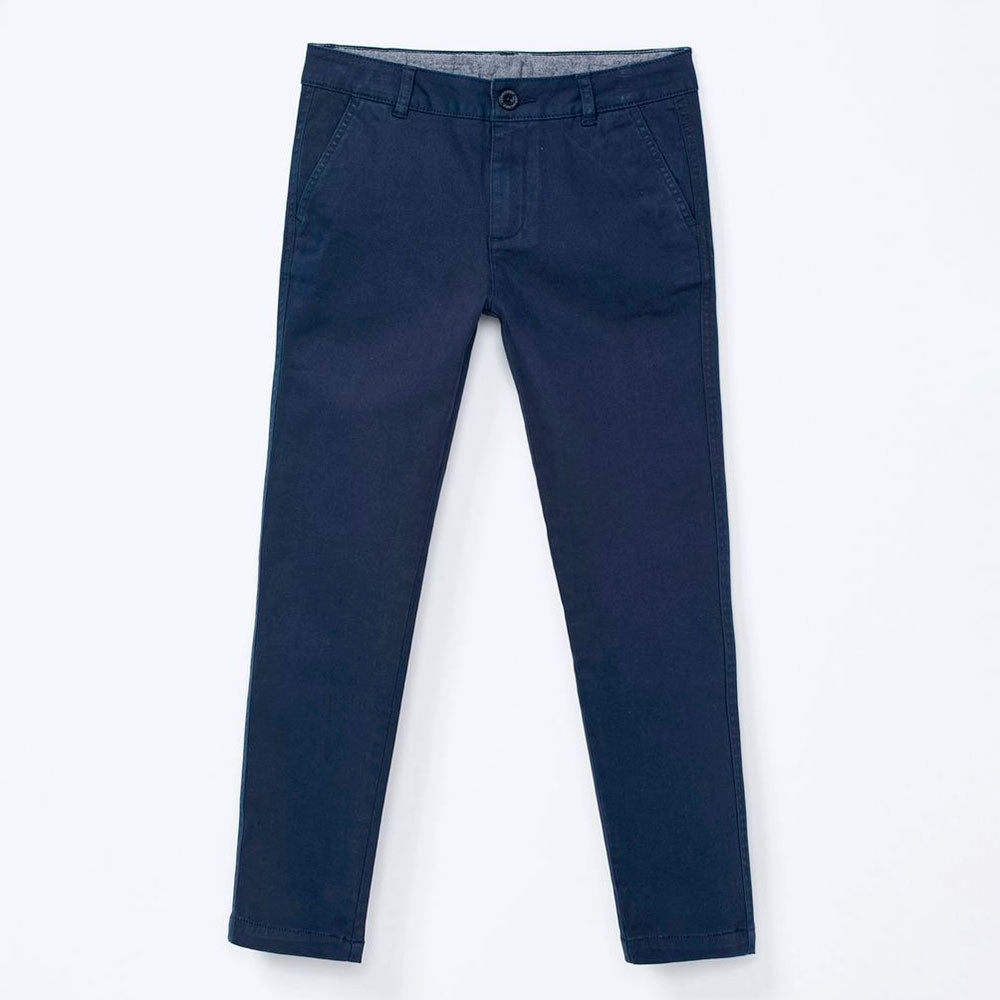 Calça Chino em Sarja Marinho Hering Infantil - Masculina