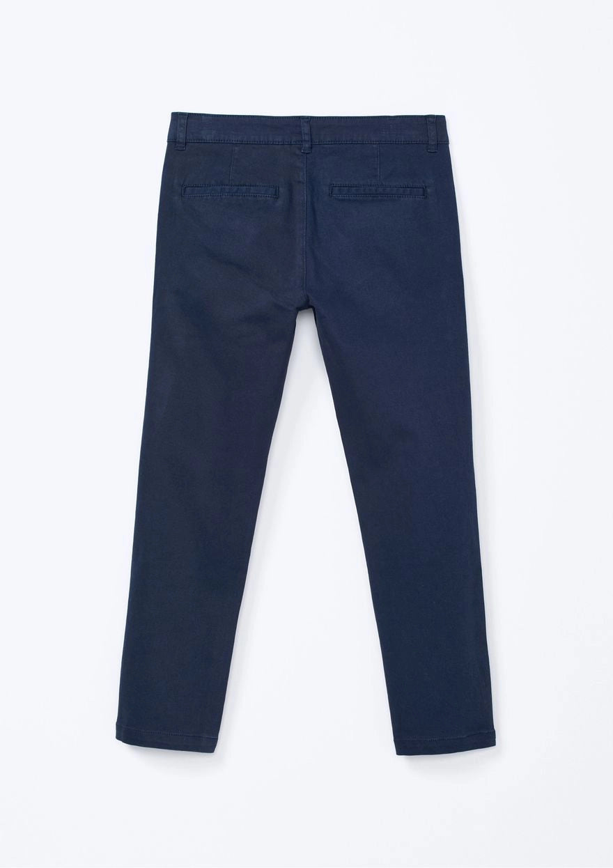 Calça Chino em Sarja Marinho Hering - Masculina