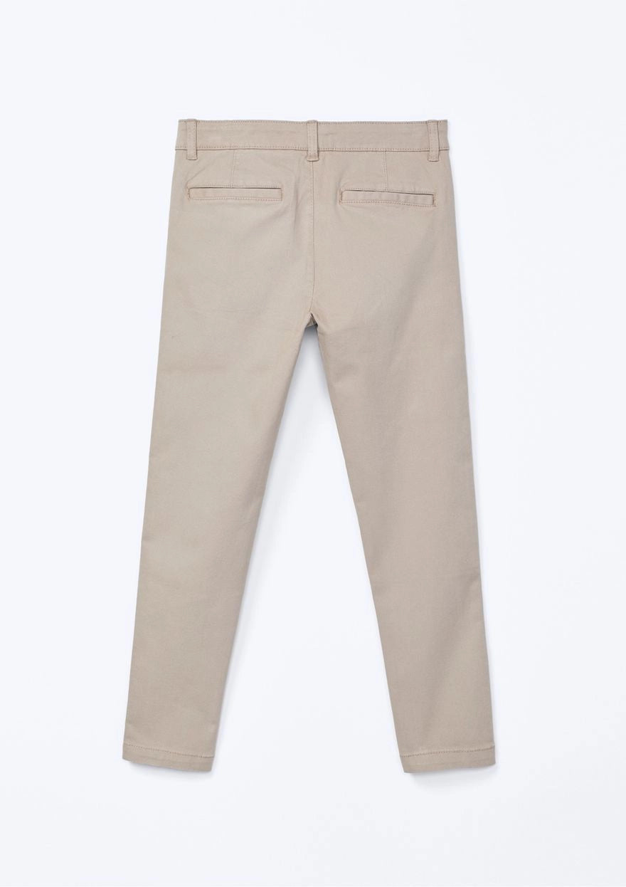 Calça Chino em Sarja Bege Hering - Masculina