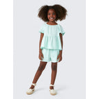 Shorts Hering Infantil Com Linho Feminino - Verde
