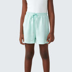Shorts Hering Infantil Com Linho Feminino - Verde