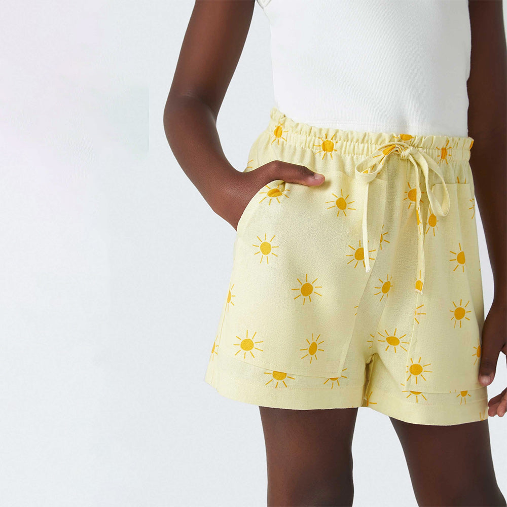Shorts Hering Infantil Com Linho Feminino -