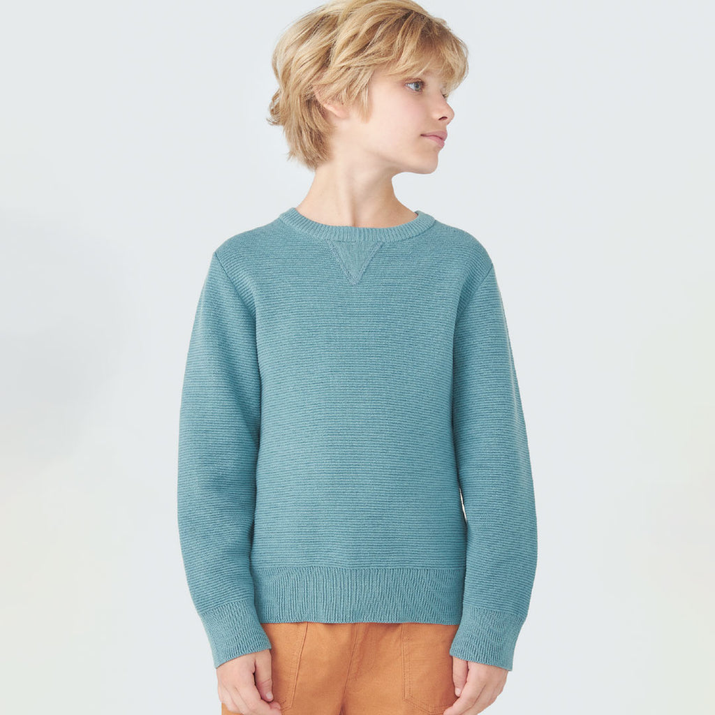 Blusão Manga Longa Tricot Verde Hering Infantil - Masculino