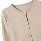 Cardigan Manga Longa Tricot Bege Hering Infantil – Feminino