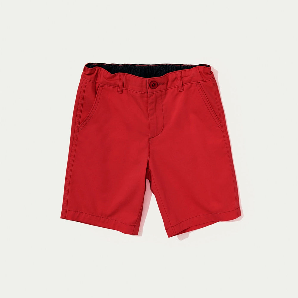 Bermuda Em Sarja Hering Infantil Masculina - Vermelho