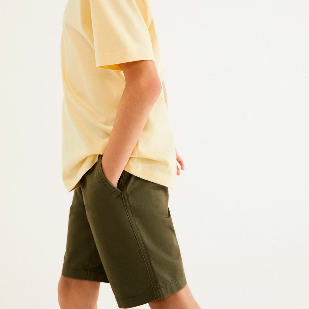 Bermuda Em Sarja Hering Infantil Masculina - Verde