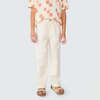 Calça Reta Linho Cós Elástico Hering Infantil - Masculina