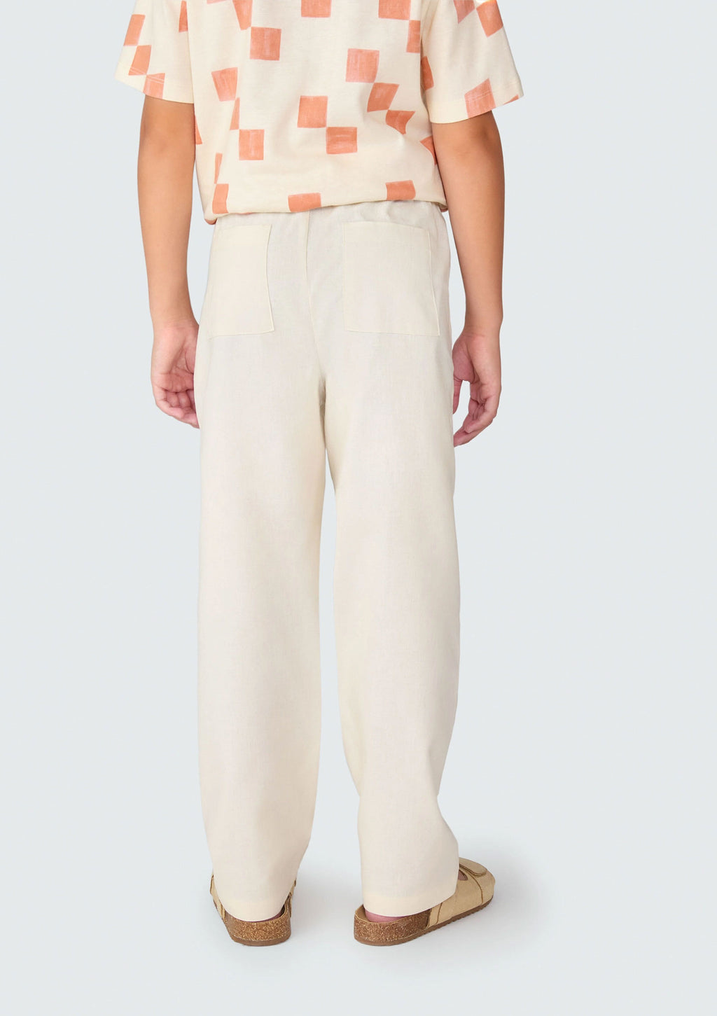 Calça Reta Linho Cós Elástico Hering Infantil - Masculina