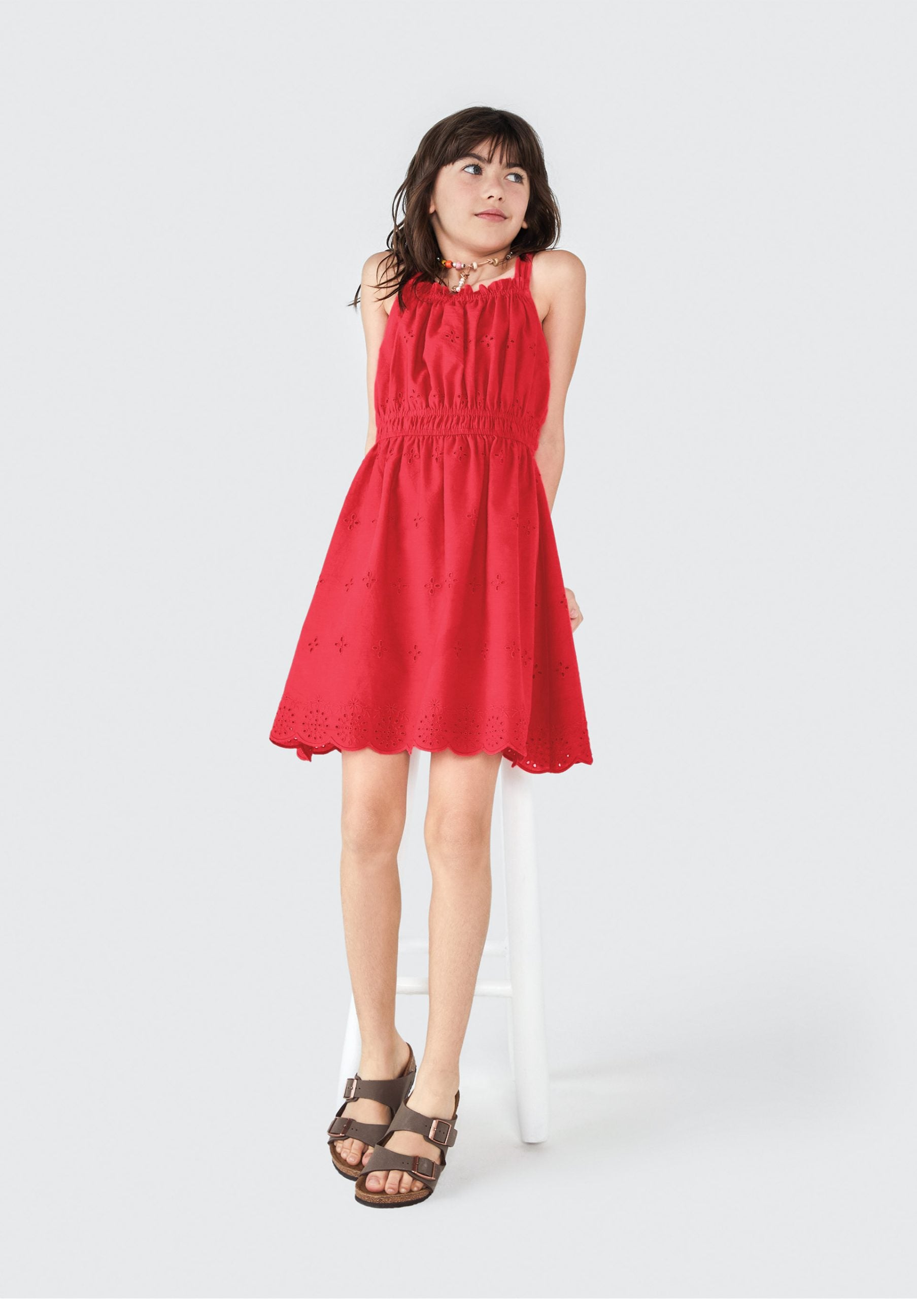 Vestido Laise Alça Vermelho Hering - Feminino