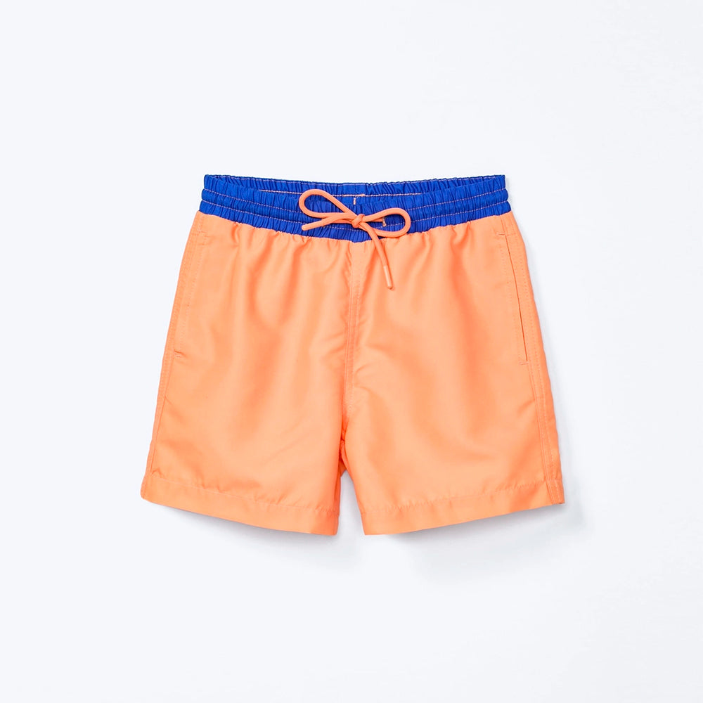 Shorts Em Tactel Hering Infantil Masculino - Laranja