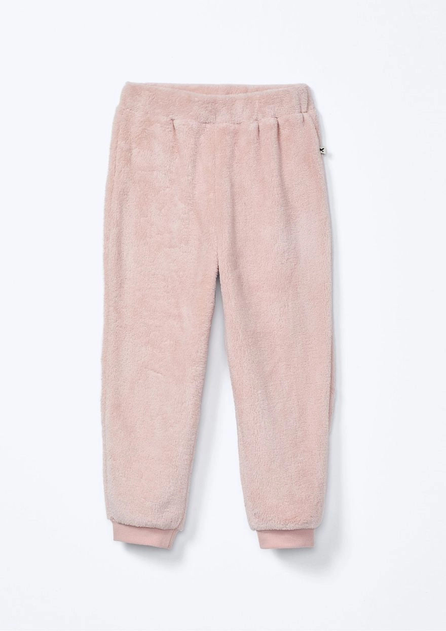 Conjunto em Fleece Peluciado com Orelhinhas no Capuz Rosa Hering - Feminino