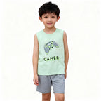 Pijama Regata Game Verde Masculino - Magiamix