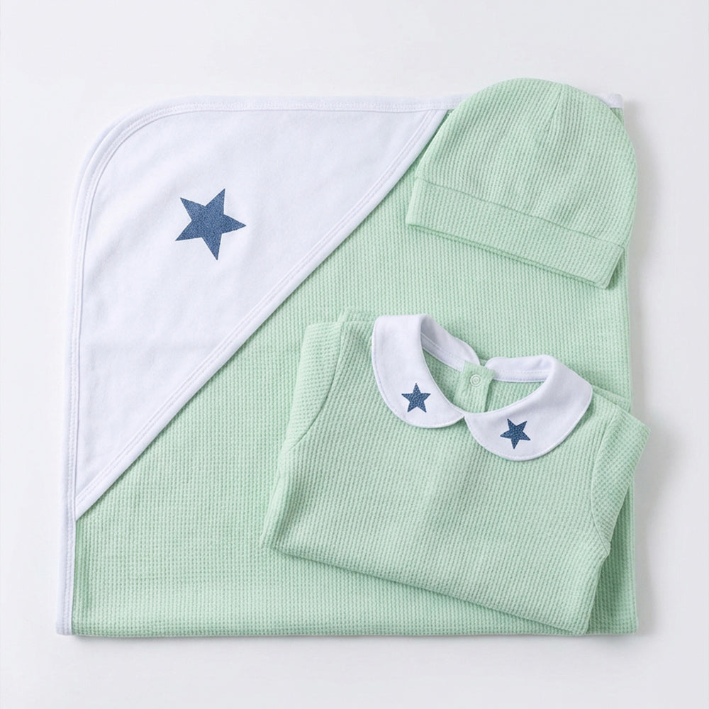 Kit Saída Maternidade Mescla Baby Texas