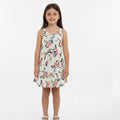 Conjunto Regata e Saia Malwee Pássaros Coloridos Feminino - Off- White