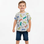 Camiseta Manga Curta By Gus Roar Masculina - Cinza