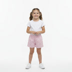 Shorts 100% Algodão ByGus Hello Kitty Poá Feminino - Rosa