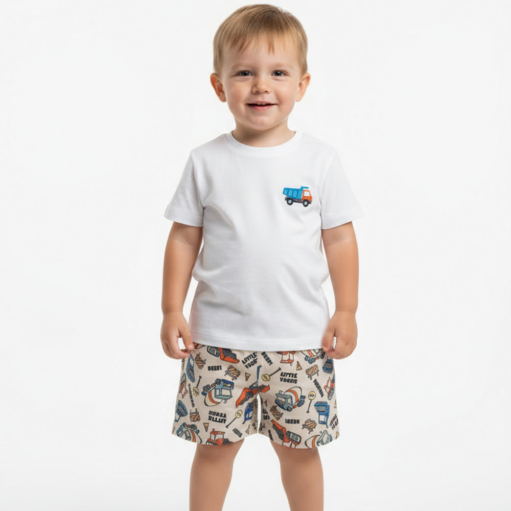 Shorts By Gus Little Truck Masculino - Bege