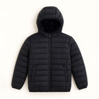 Jaqueta Puffer Peluciada com Capuz Grand Bazar - Feminina