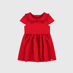 Vestido Manga Curta Malwee Com Laise Feminino - Vermelho