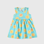 Vestido Regata Malwee Estampa De Sol Feminino - Azul