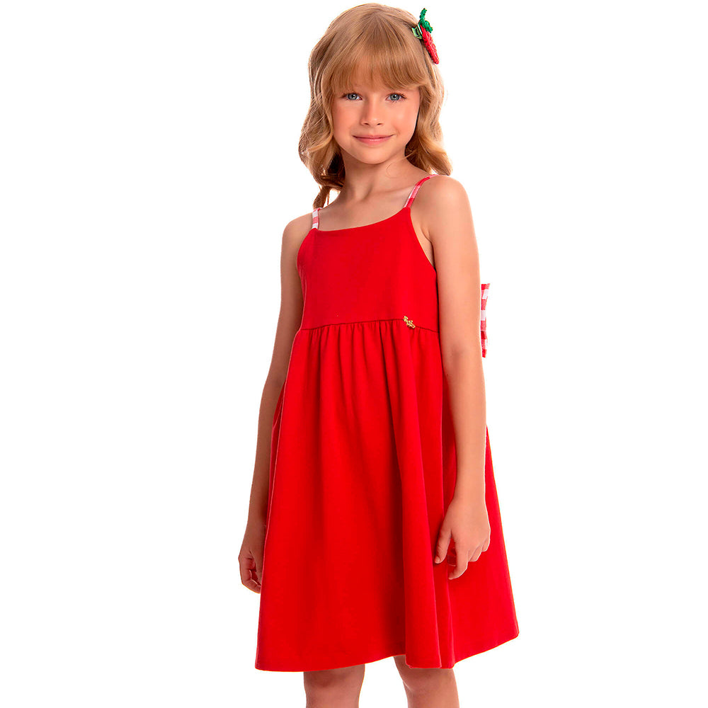 Vestido Alça Fina By Gus Feminino - Vermelho