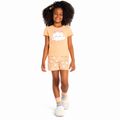 Pijama Blusa e Shorts Infantil Take a Nap Brilha no Escuro Feminino Brandili - Pêssego