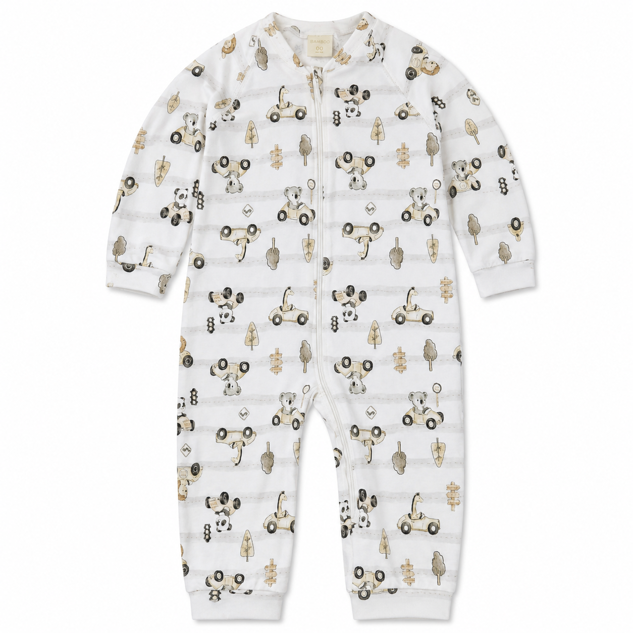 Macacão Manga Longa Mini & CO Masculino - Carrinhos
