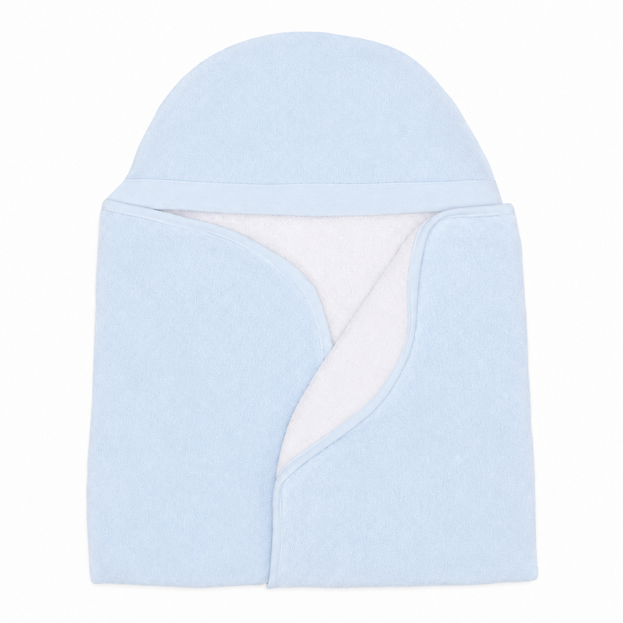 Toalha Com Capuz Forrada Mini & CO Atoalhada E Fralda Masculino - Azul
