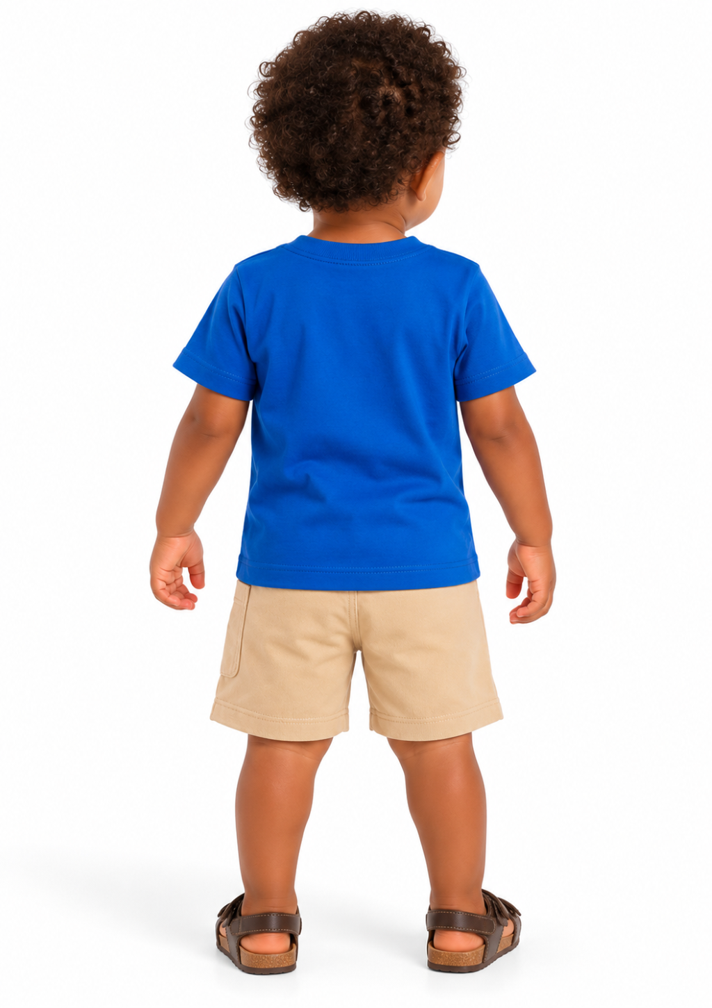 Conjunto Infantil Camiseta Estampa Dinossauros e Bermuda Brandili Menino - Azul