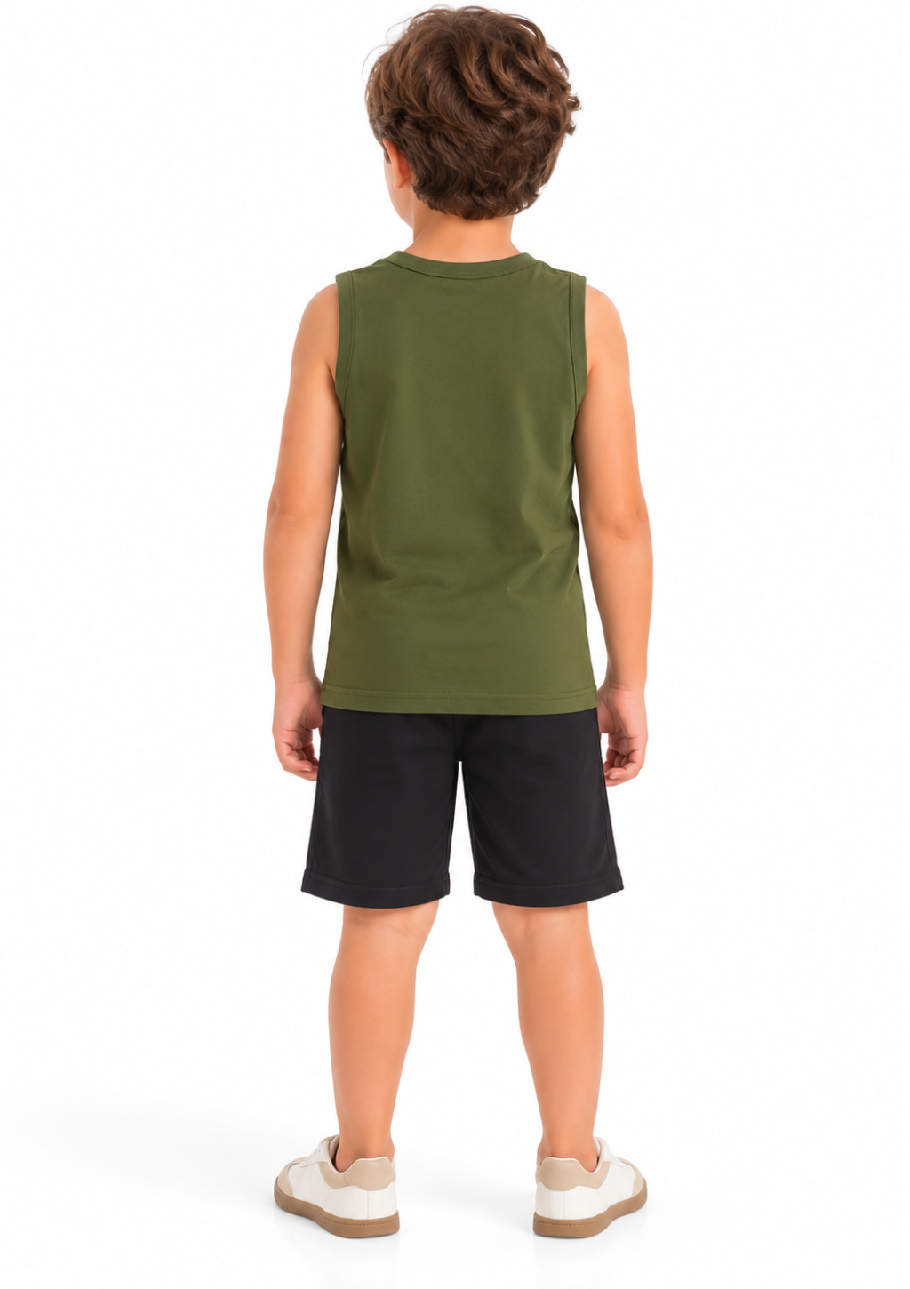 Conjunto Infantil Regata T-Rex e Bermuda Brandili Menino - Verde