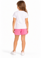 Conjunto Infantil Blusa e Shorts Menina Brandili -  Rosa