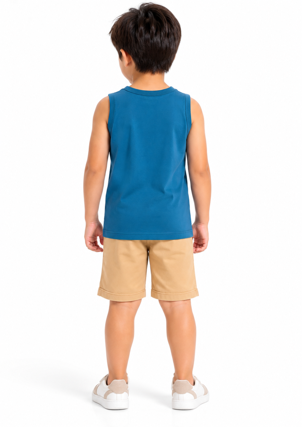 Conjunto Infantil Regata T-Rex e Bermuda Menino Brandili  - Azul