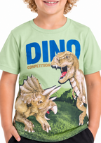Conjunto Infantil Dinossauros Dino Competition Brandili - Verde