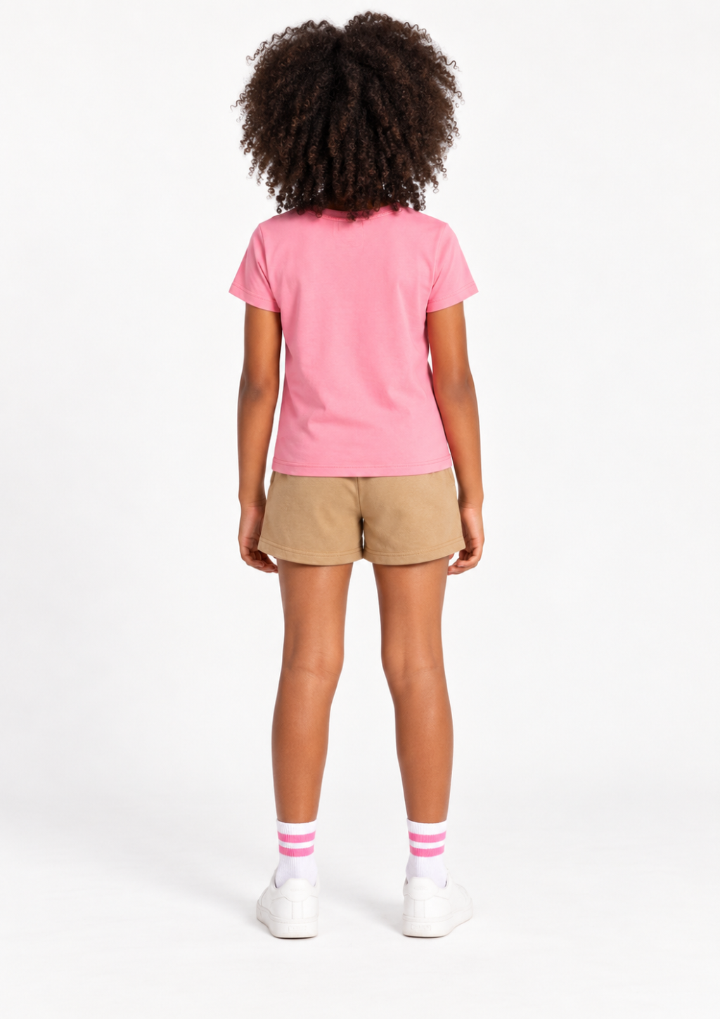 Conjunto Blusa e Shorts Teddy Bear Menina Brandili - Rosa/Caramelo