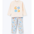 Pijama Longo Hering Kids Estampado Em Fleece Menina - Laranja