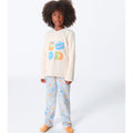 Pijama Longo Hering Kids Estampado Em Fleece Menina - Laranja