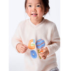 Pijama Longo Hering Kids Estampado Em Fleece Menina - Laranja