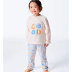 Pijama Longo Hering Kids Estampado Em Fleece Menina - Laranja
